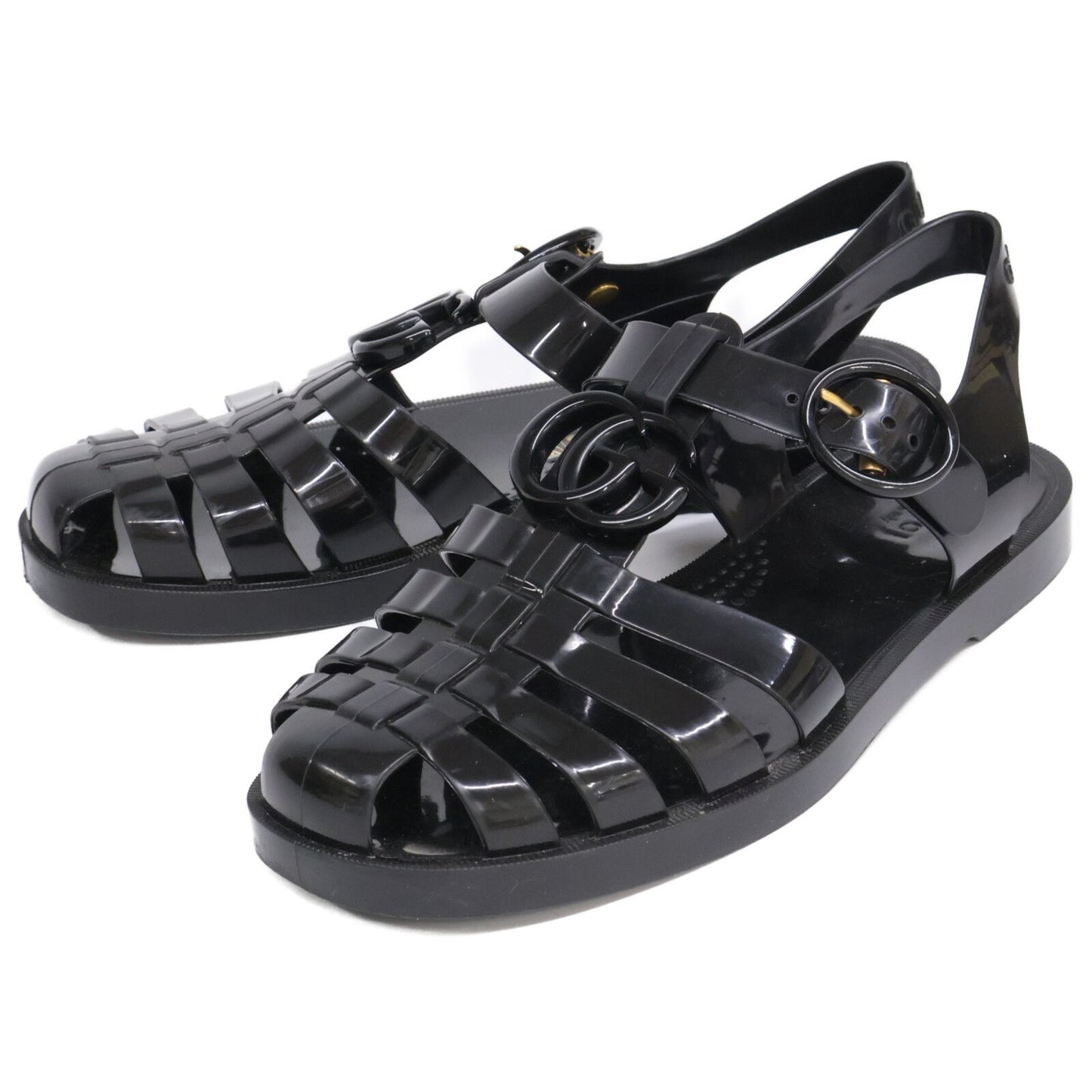 Gucci GG Marmont Rubber Gurkha Sandals