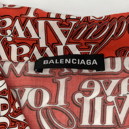 Balenciaga Red Love Short Sleeves Shirt 36 — view 3