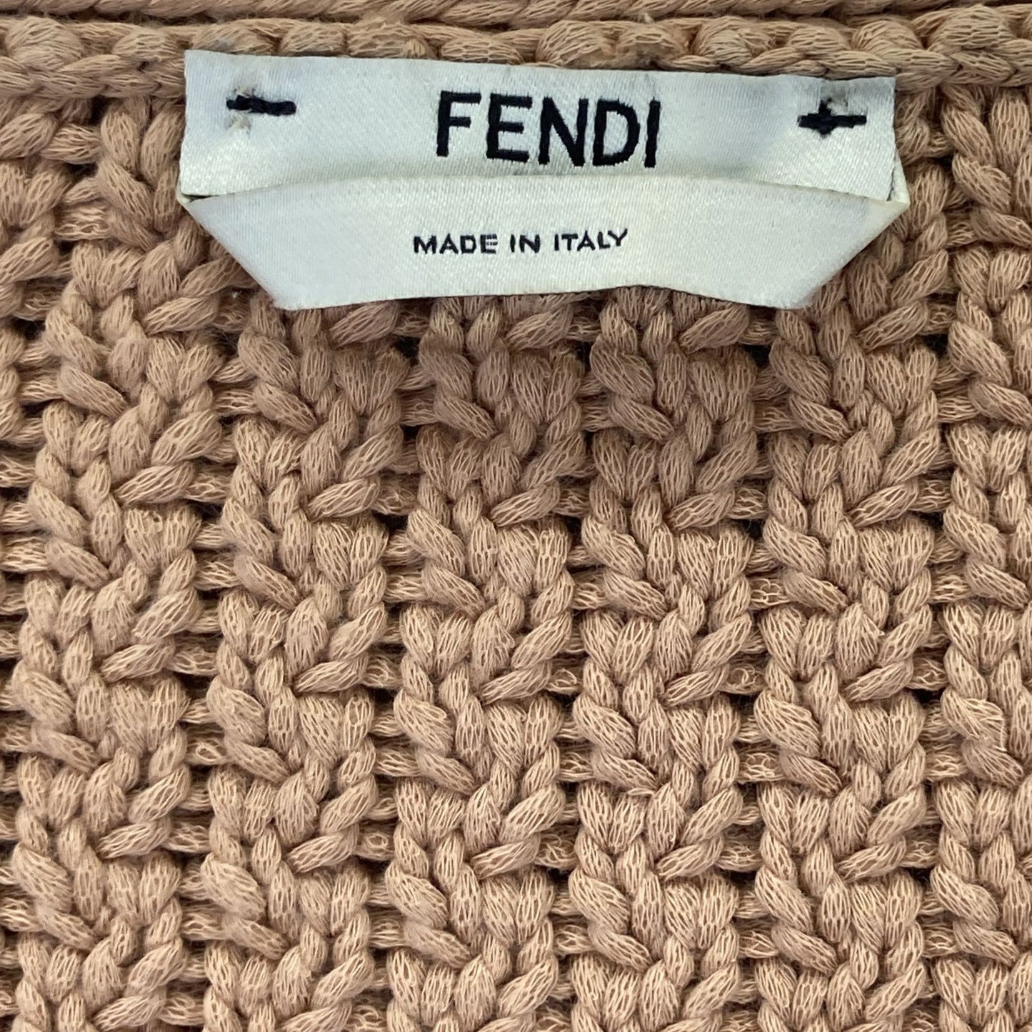 Fendi Brown Back Logo Knit Cardigan 36 — view 4
