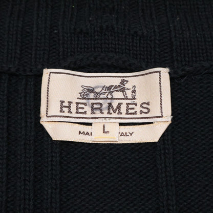 Hermes Drivers Knit Wool Cotton Sweater — view 4