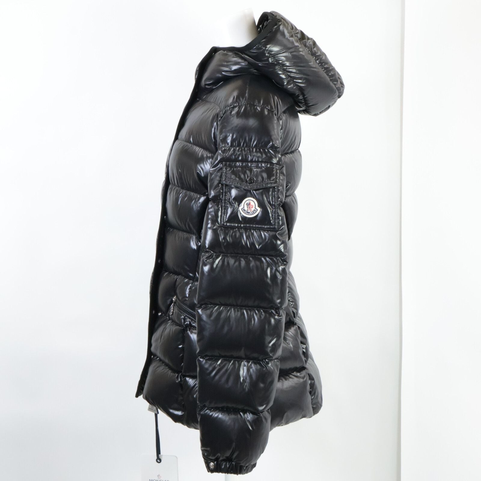 Moncler Like Barante Nylon Hooded Down Hoodie — view 3