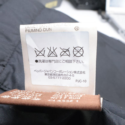 Moncler Brown Tag Leather Hooded Down Hoodie — view 8