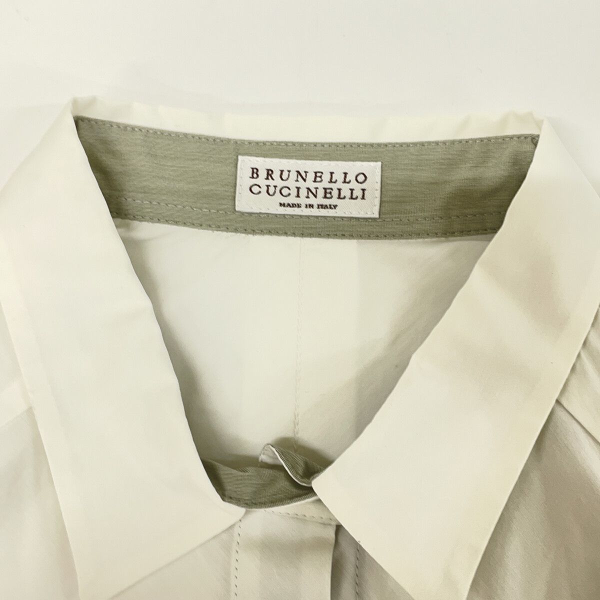 Brunello Cucinelli White Short Sleeve Long Shirt XS — view 3