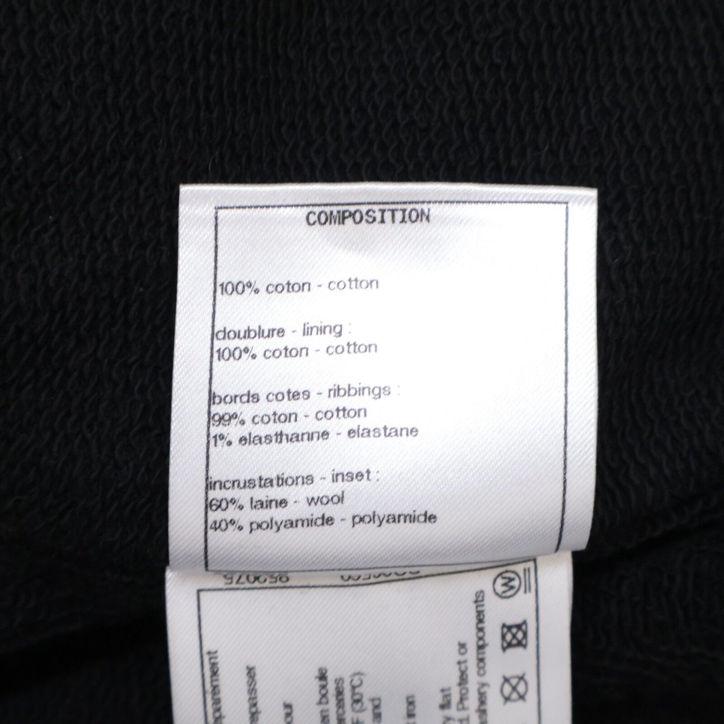 Chanel CC Logo Multi Patch Tweed Contrast Sweatshirt — view 7