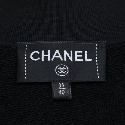 Chanel CC Logo Multi Patch Tweed Contrast Sweatshirt — view 5