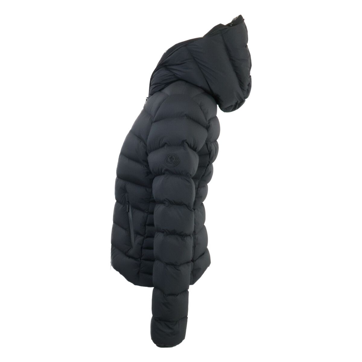 Moncler Herbe Nylon Hooded Short Down Jacket — view 2