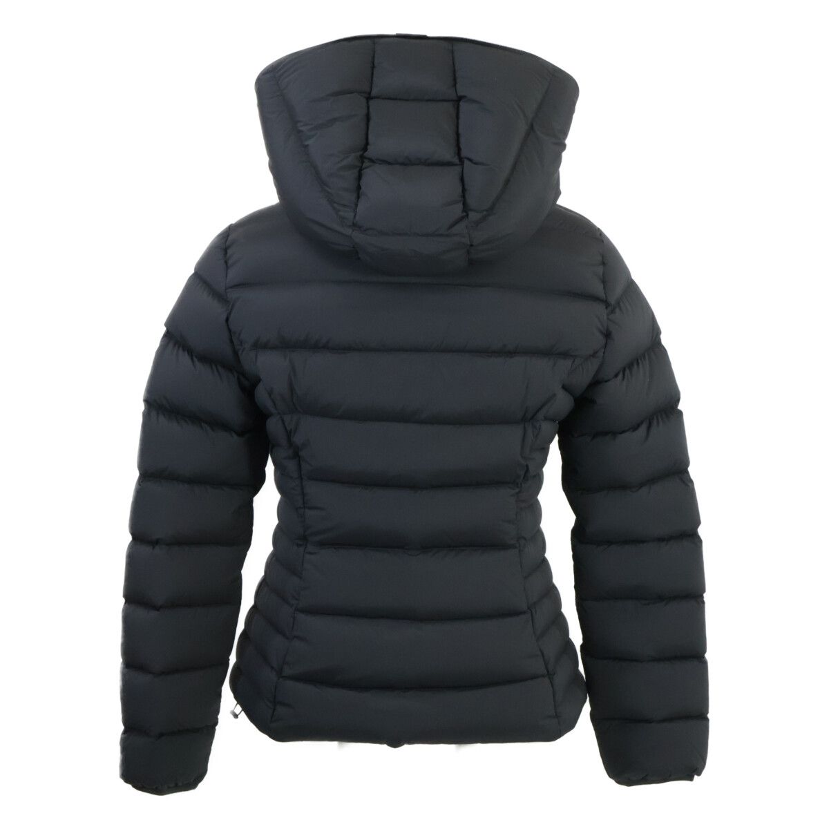 Moncler Herbe Nylon Hooded Short Down Jacket — view 3