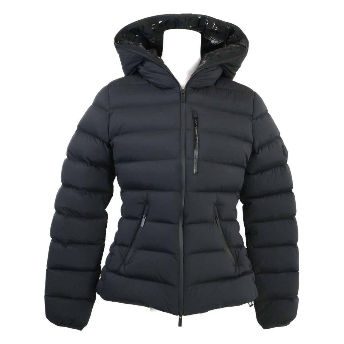 Moncler Herbe Nylon Hooded Short Down Jacket