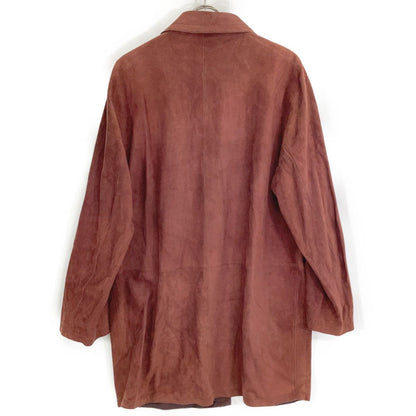 Loewe Bordeaux Reversible Leather Coat 42 — view 2