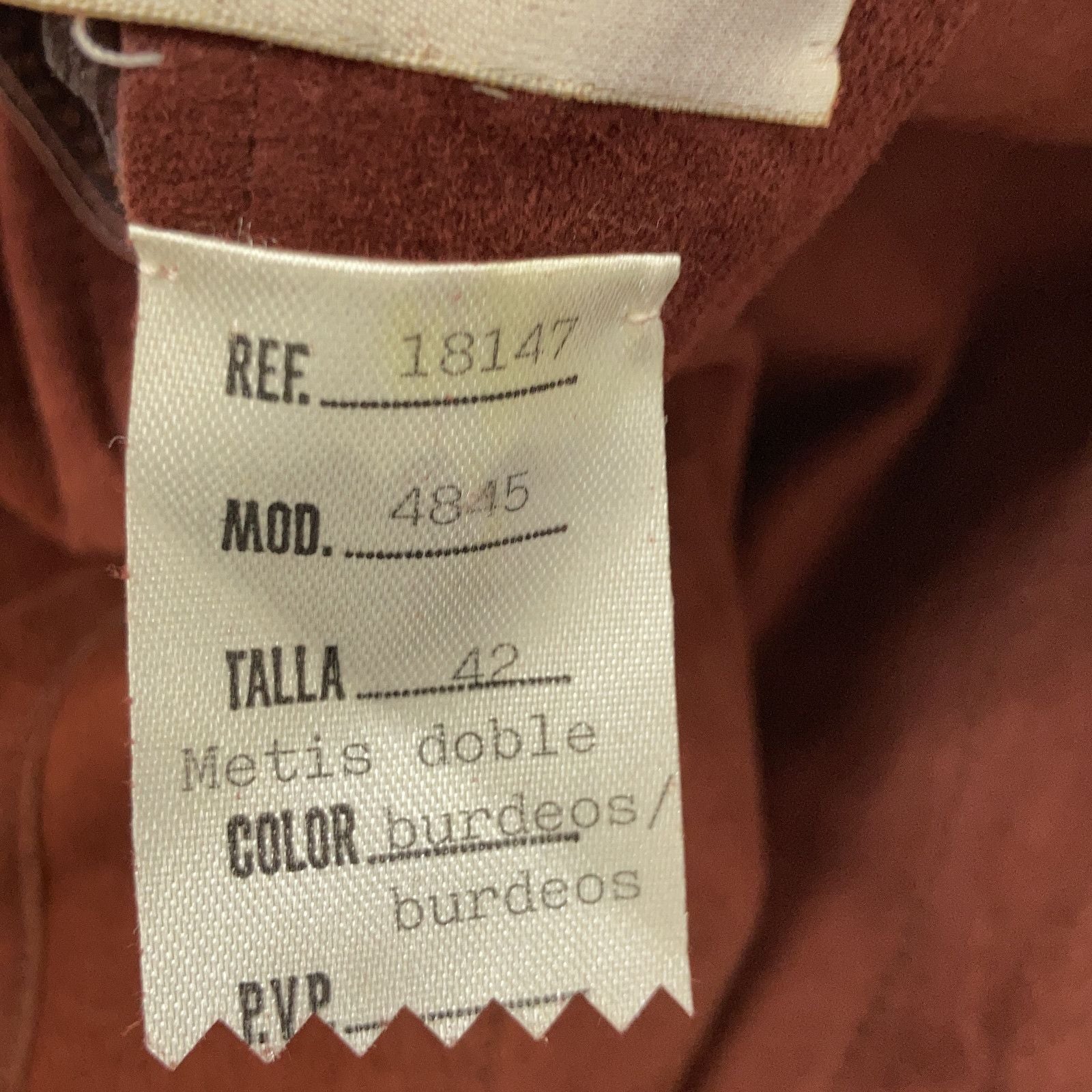 Loewe Bordeaux Reversible Leather Coat 42 — view 4