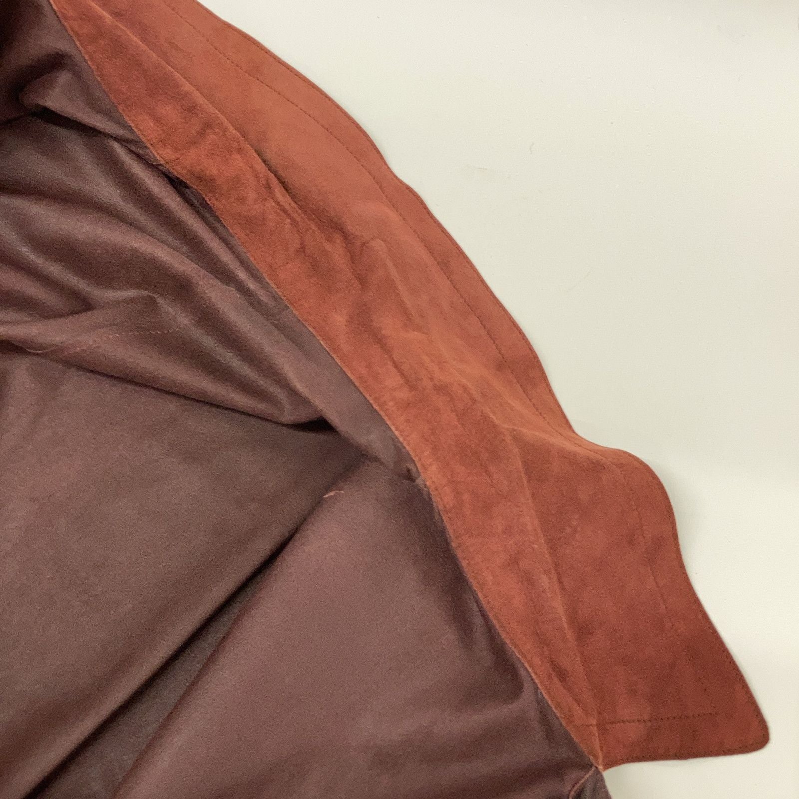 Loewe Bordeaux Reversible Leather Coat 42 — view 7