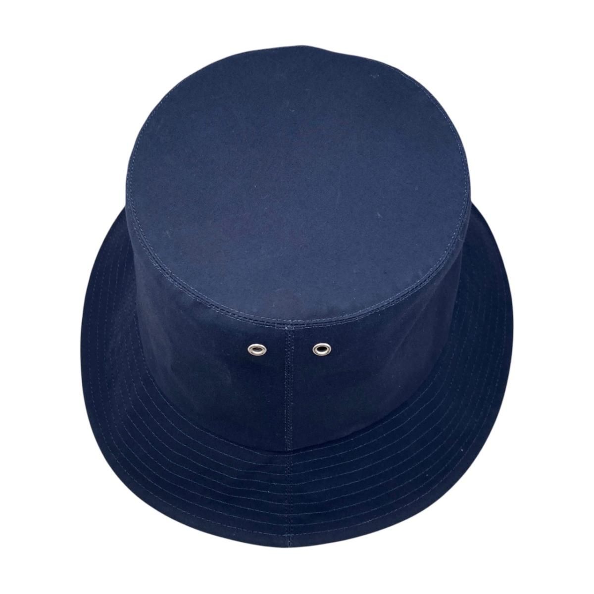 Dior Hat Bucket Hat Teddy-d Reversible Bob Hat 56 Oblique Logo Navy Blue — view 6