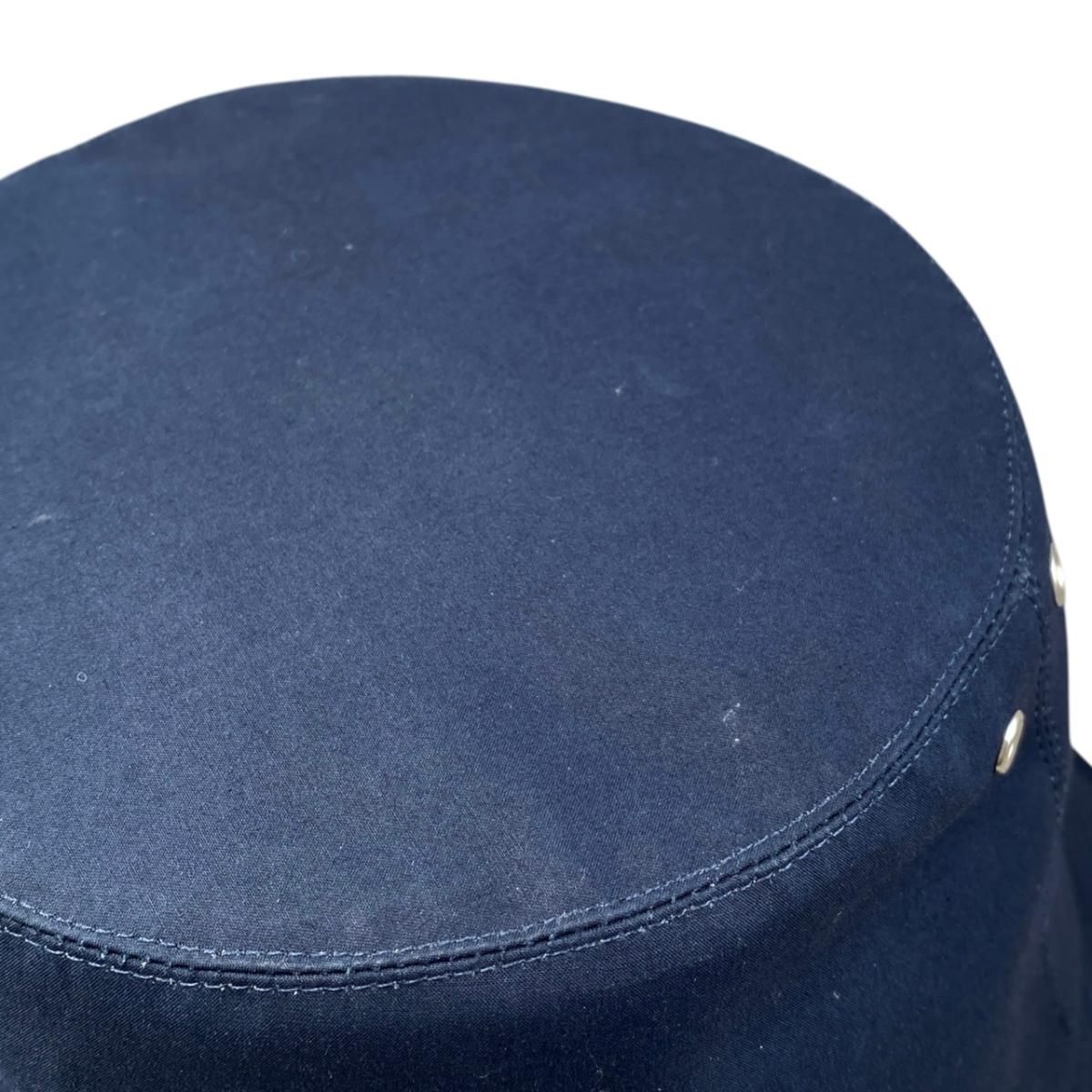 Dior Hat Bucket Hat Teddy-d Reversible Bob Hat 56 Oblique Logo Navy Blue — view 7