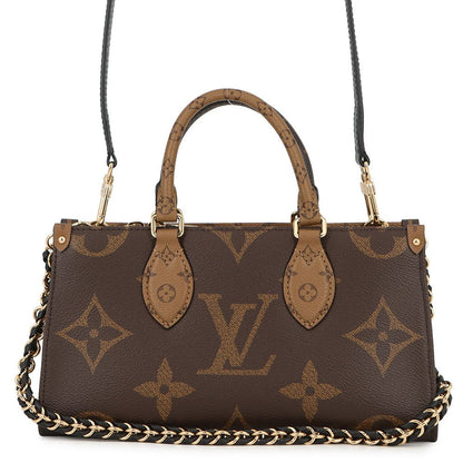 Louis Vuitton Handbag Monogram Reverse Giant On The Go East West Chain