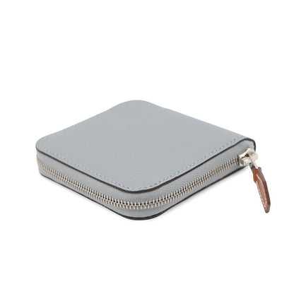 Hermes Coin Case Azap Compact Mini Silk in Gris Perle Silver Epsom — view 2