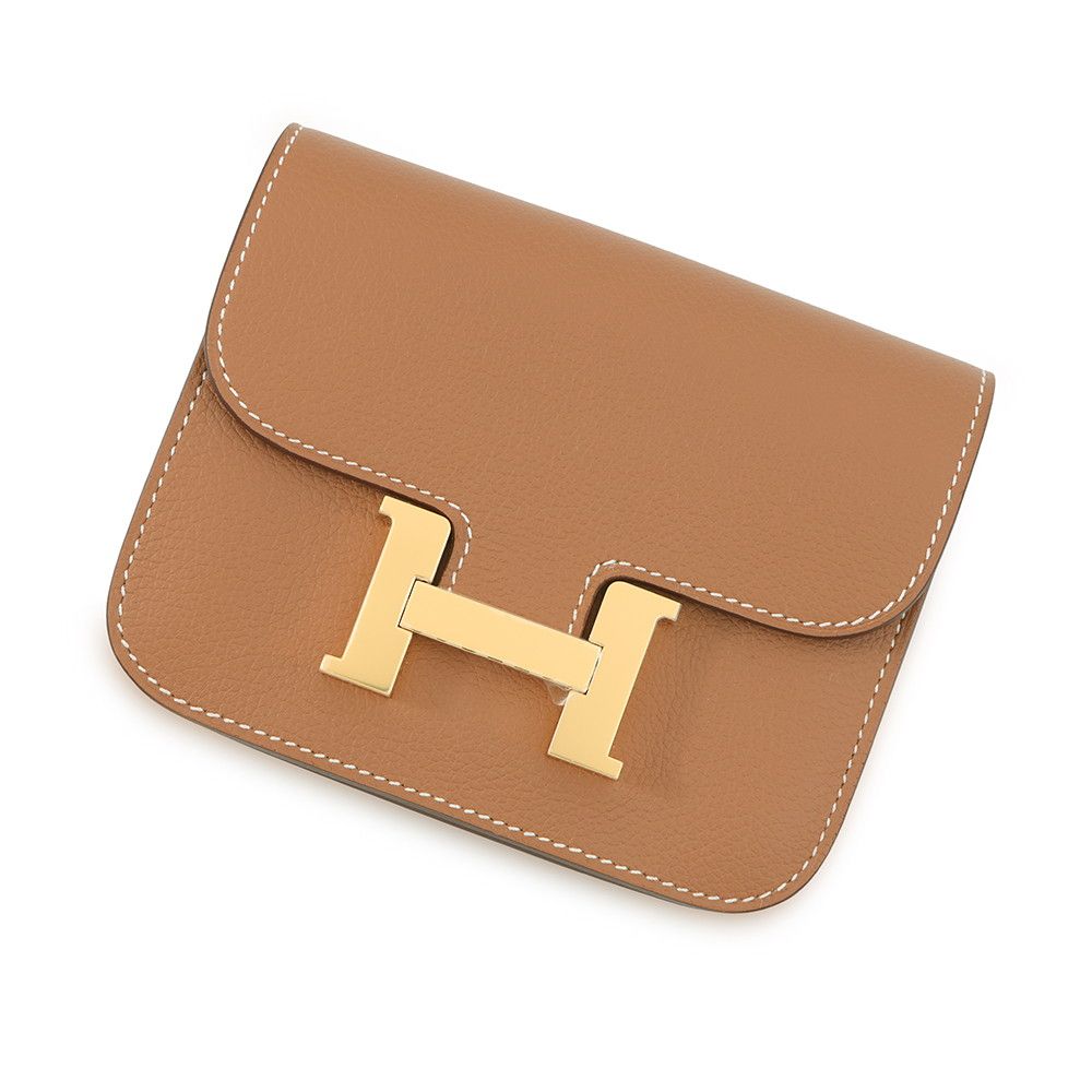 Hermes Wallet Constance Slim Gold