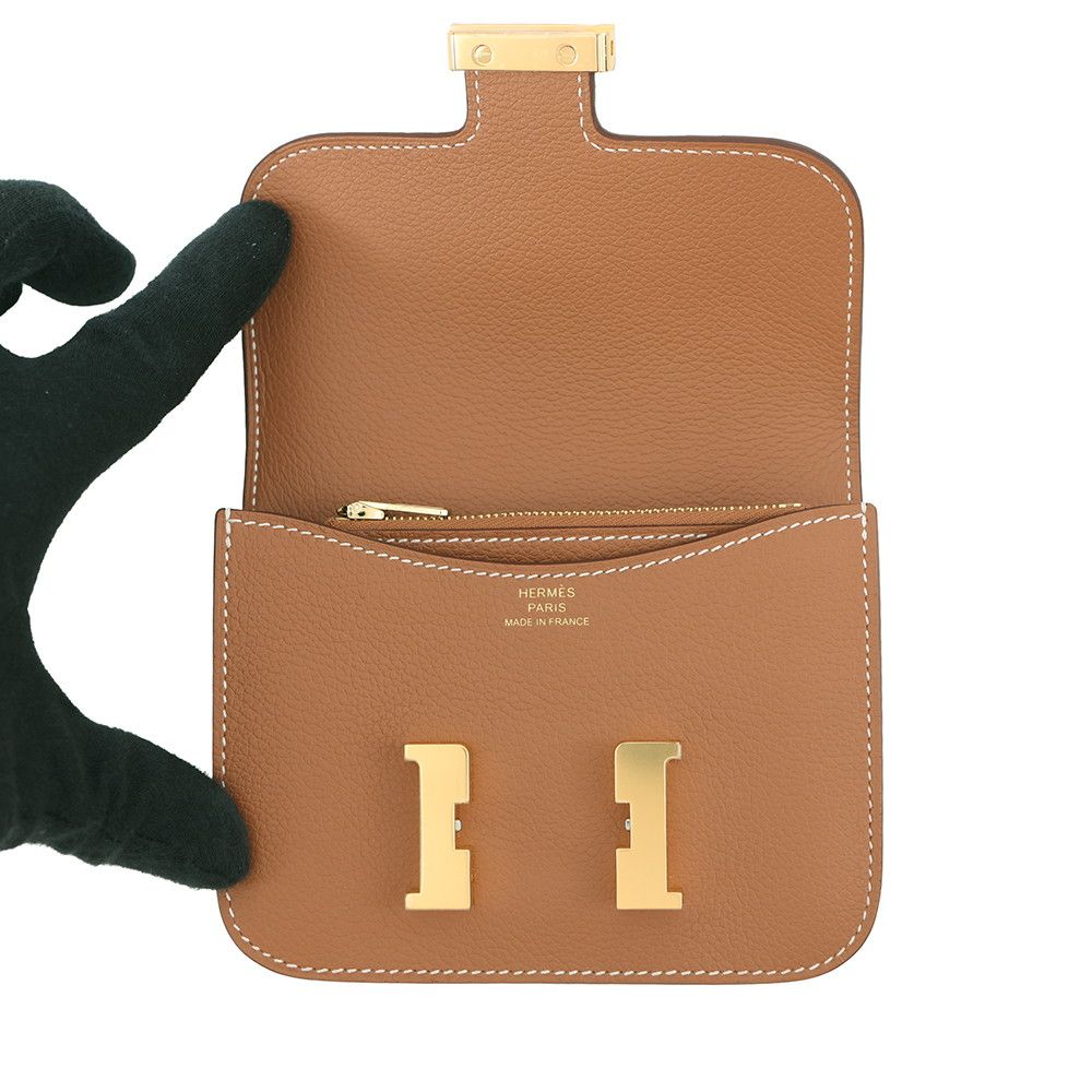 Hermes Wallet Constance Slim Gold — view 4
