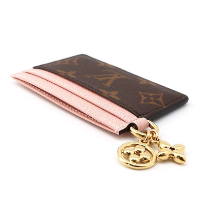 Louis Vuitton Card Case Monogram Holder LV Charm Rose Valley Line — view 2