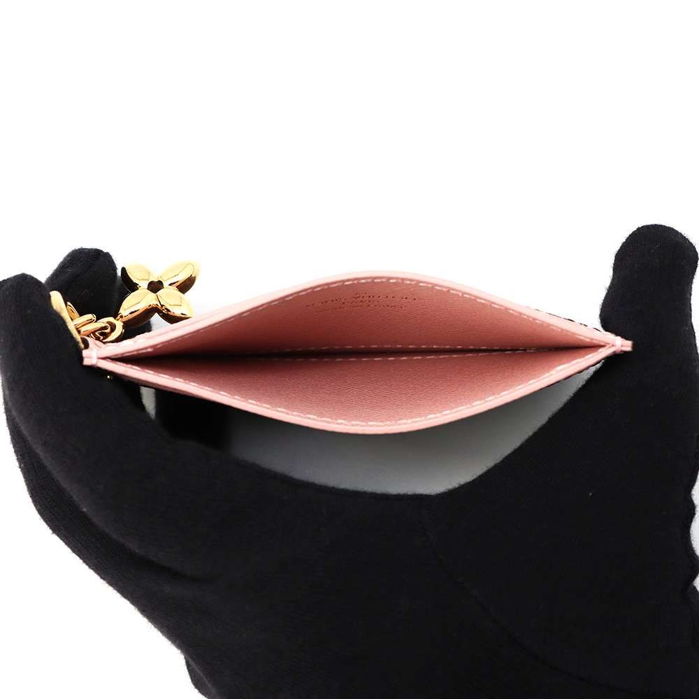 Louis Vuitton Card Case Monogram Holder LV Charm Rose Valley Line — view 4
