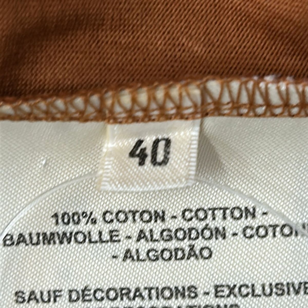 Hermes Short Sleeve T-Shirt 40 M Brown Crew Neck Mosaic — view 5