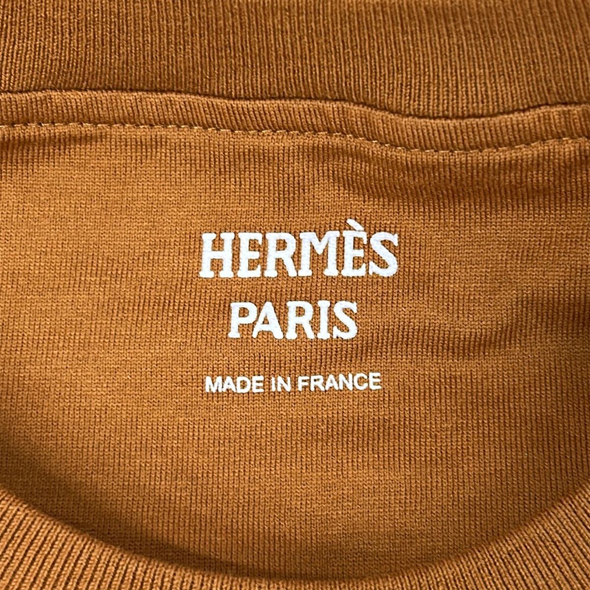 Hermes Short Sleeve T-Shirt 40 M Brown Crew Neck Mosaic — view 3