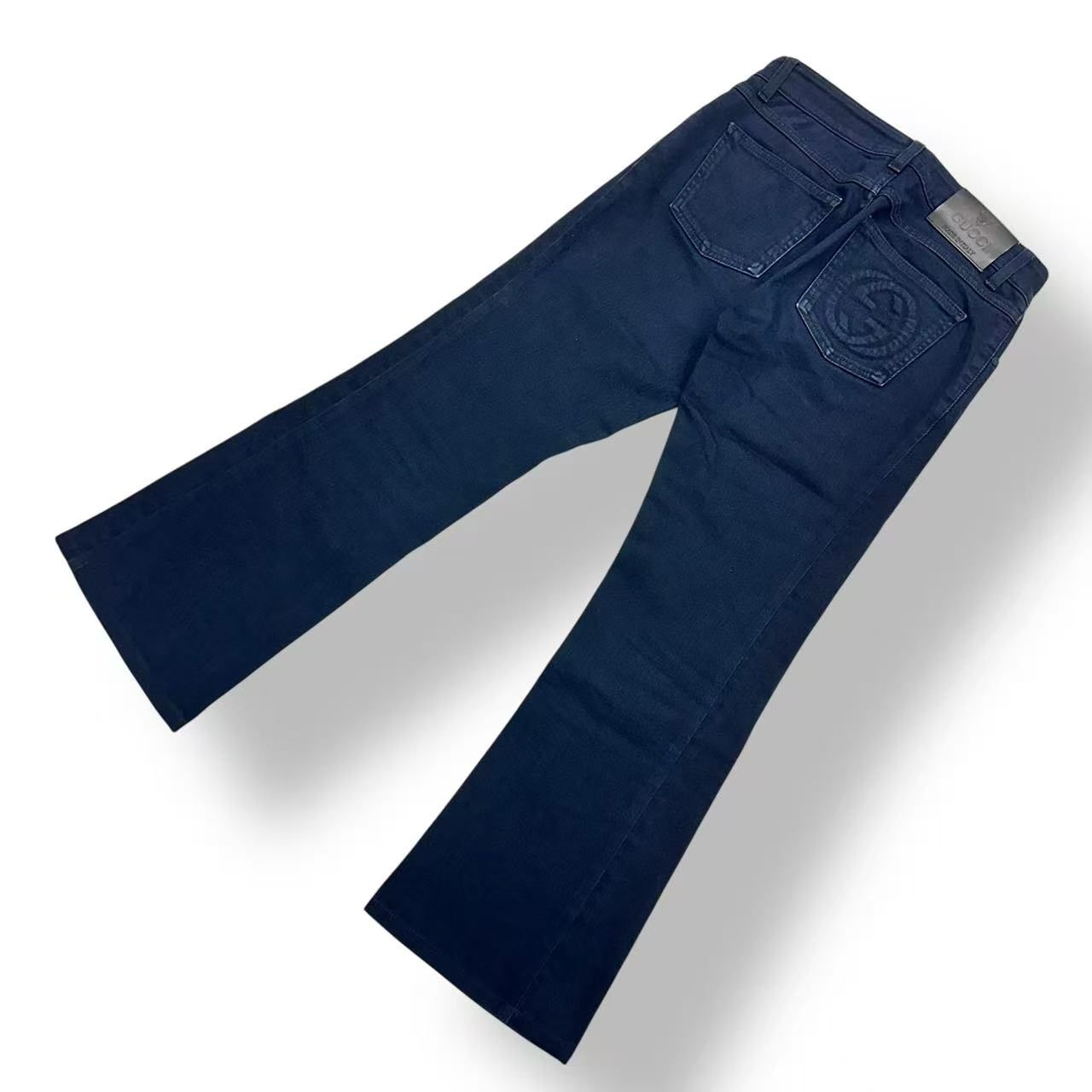 Gucci Boots Cut Denim Pants Navy — view 3