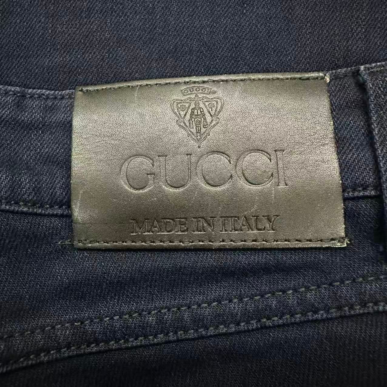 Gucci Boots Cut Denim Pants Navy — view 6