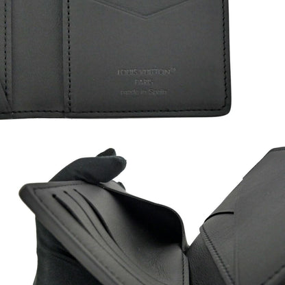 Louis Vuitton Card Case Organizer de Poche Black Monogram Shadow Holder — view 9