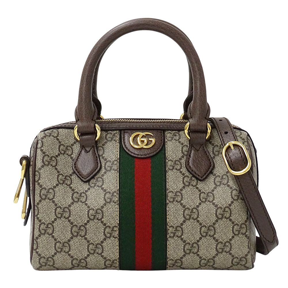 Gucci 2-Way Shoulder Bag Ophidia GG Supreme Beige Brown Small