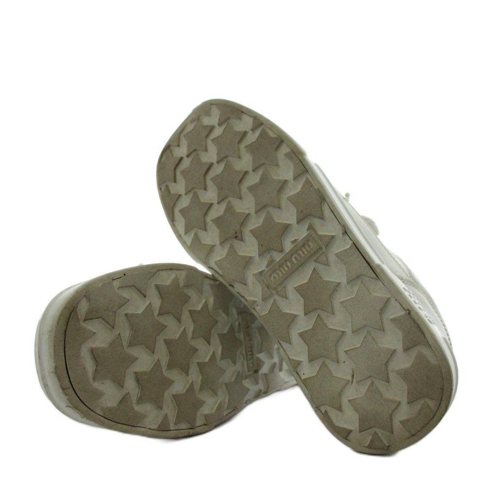 Miu Miu Miu Sneakers Logo 34.5 White — view 5