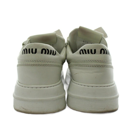 Miu Miu Miu Sneakers Logo 34.5 White — view 3