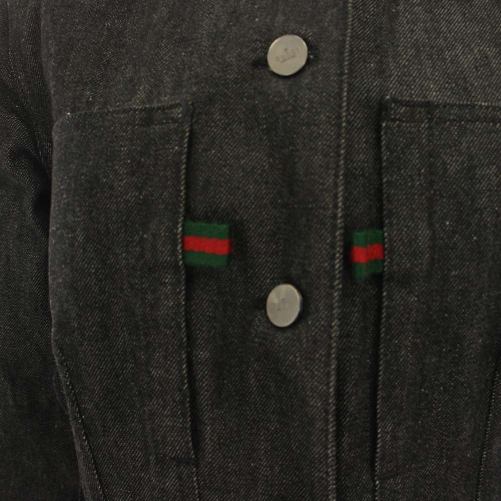 Gucci Sherry Line Denim Jacket 38 Black HN — view 4