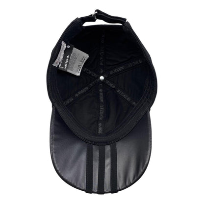 Moncler Adidas Collaboration Hat Logo Baseball Cap Cotton Black — view 6
