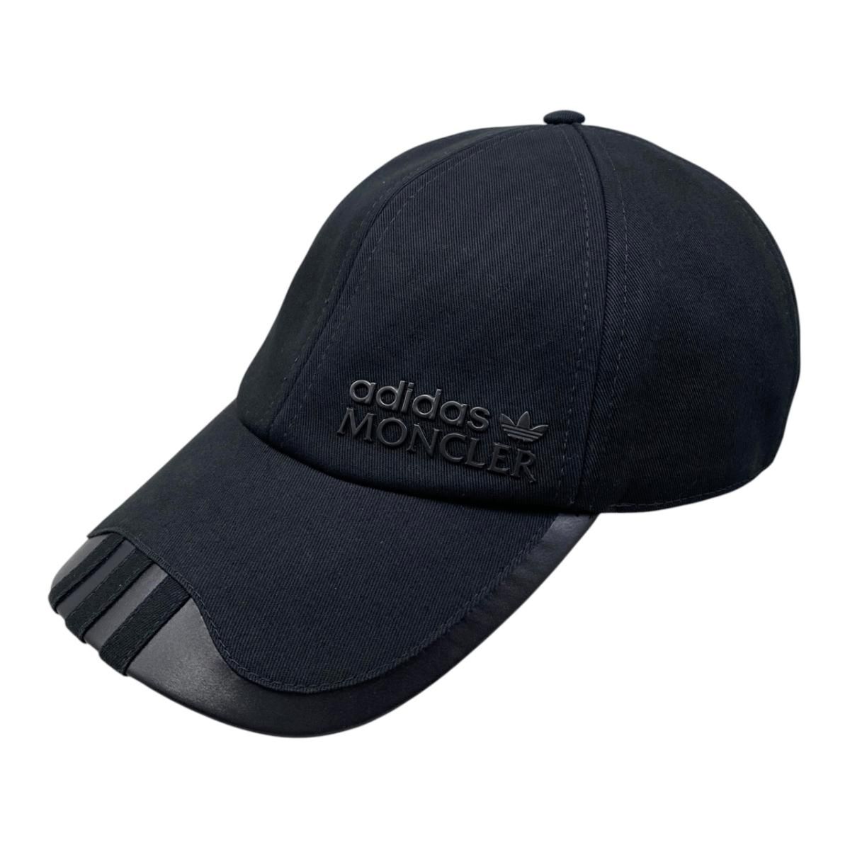 Moncler Adidas Collaboration Hat Logo Baseball Cap Cotton Black