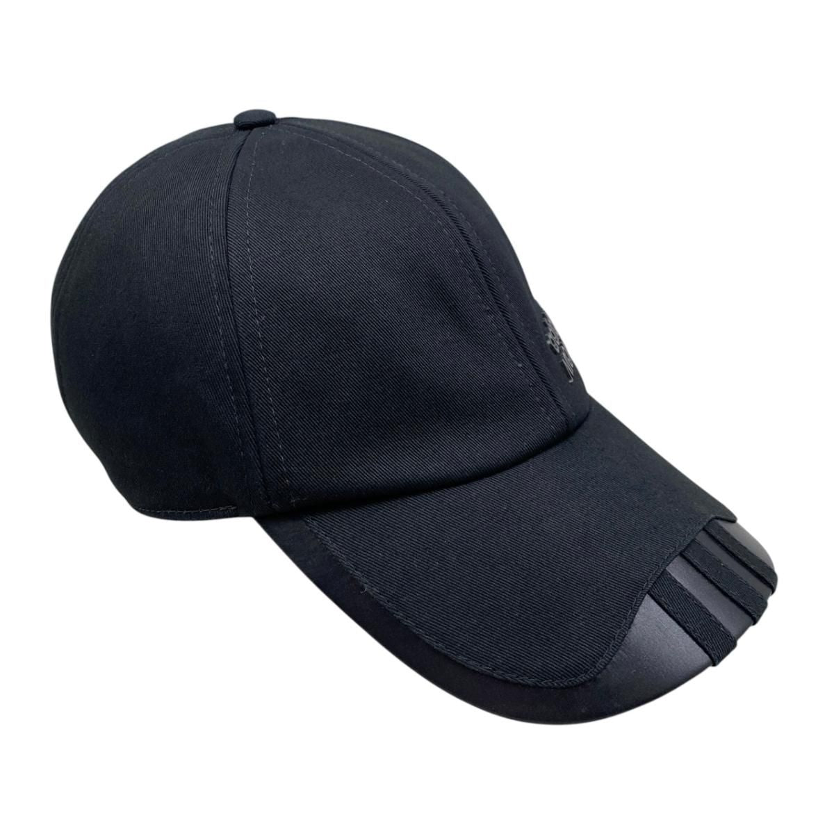 Moncler Adidas Collaboration Hat Logo Baseball Cap Cotton Black — view 2