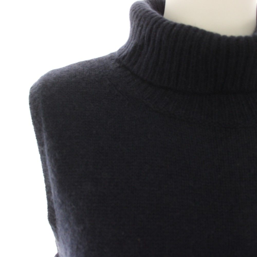 Celine Knit Top Sleeveless Cashmere L Navy HN Sweater — view 4