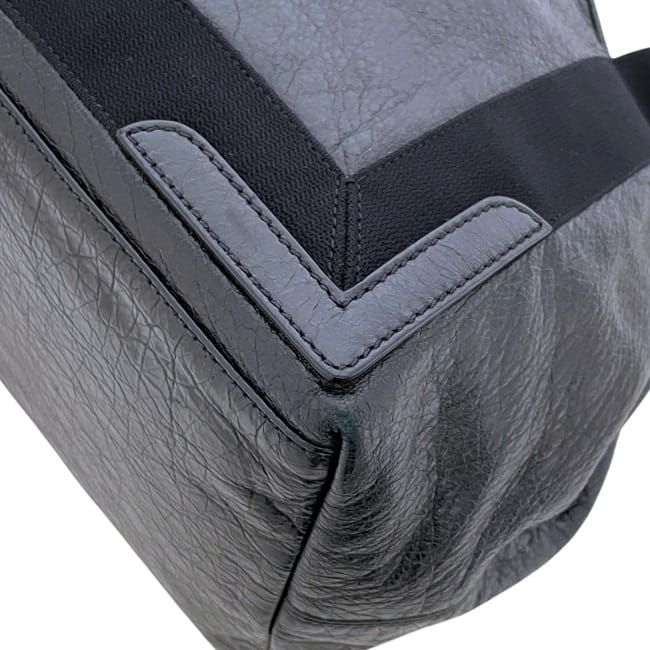 Balenciaga Tote Navy Cabas Black Exclusive Line Leather — view 9