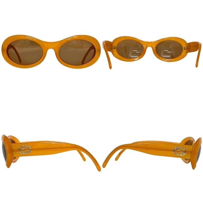 Gucci Sunglasses Orange Brown Acetate Eyewear — view 2