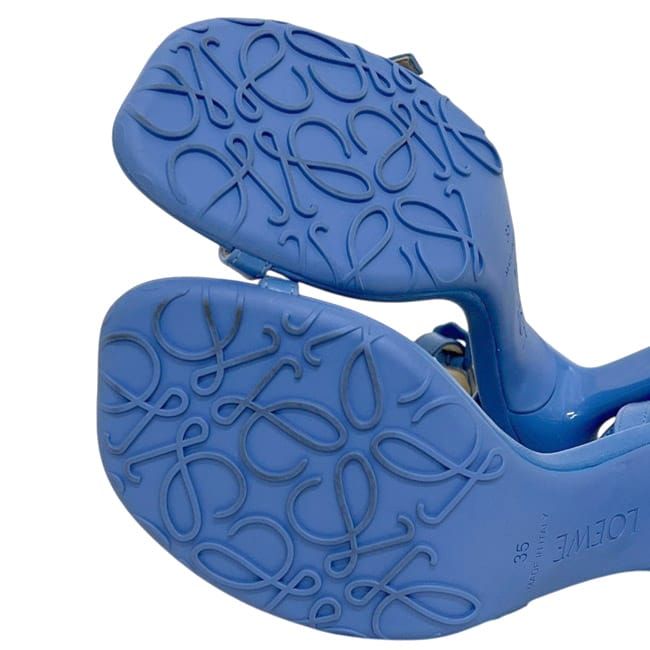 Loewe Sandals Light Blue Leather — view 7