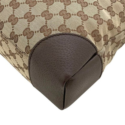 Gucci Shoulder Bag Beige Brown GG Canvas — view 8