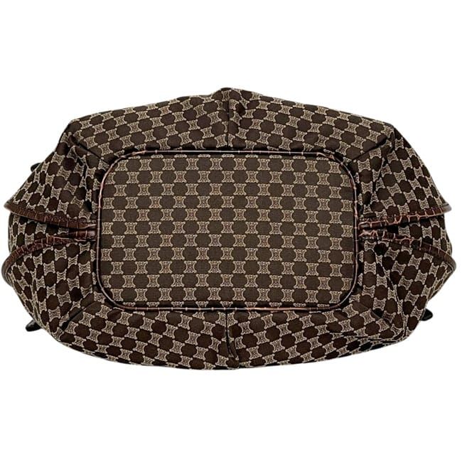 Celine Tote Bittersweet Brown Macadam Canvas Leather — view 3