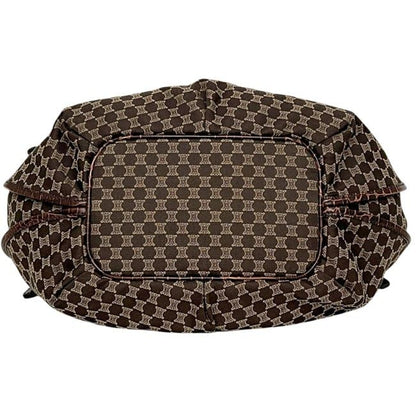 Celine Tote Bittersweet Brown Macadam Canvas Leather — view 3