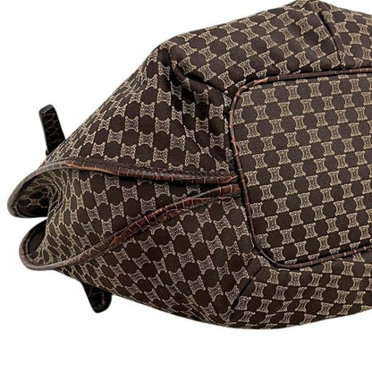 Celine Tote Bittersweet Brown Macadam Canvas Leather — view 4