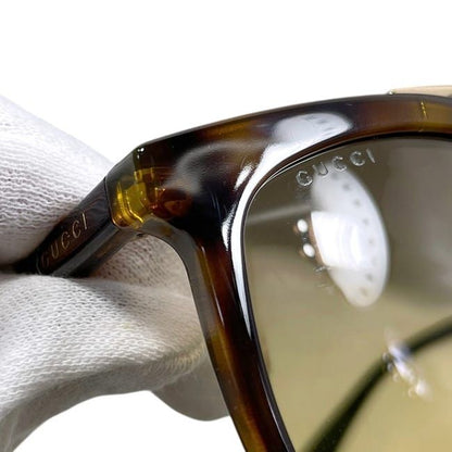 Gucci Sunglasses Brown Tortoiseshell Style Wellington Acetate Metal Eyewear — view 4