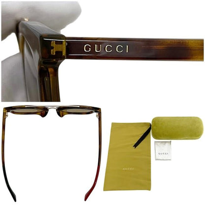Gucci Sunglasses Brown Tortoiseshell Style Wellington Acetate Metal Eyewear — view 3