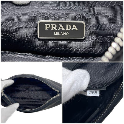Prada Pouch 2-Way Black Nero Re-Nylon Shoulder Bag Nylon — view 3