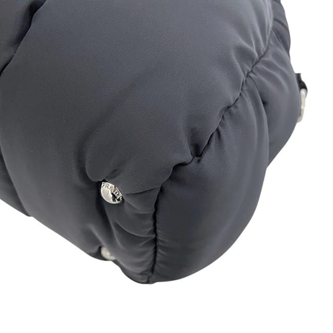 Prada 2-Way Bag Bomber Black Nero Re-Nylon Boston Nylon — view 4
