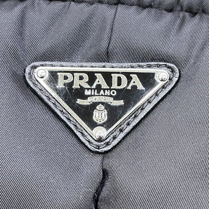 Prada 2-Way Bag Bomber Black Nero Re-Nylon Boston Nylon — view 6