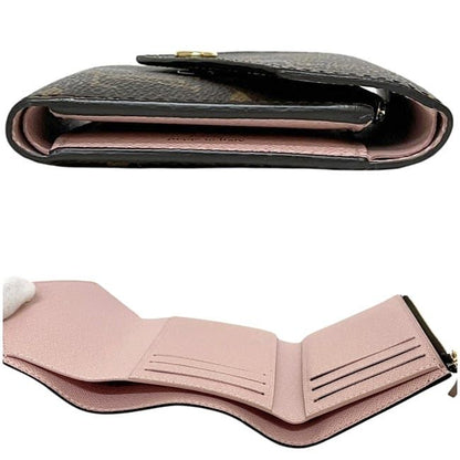 Louis Vuitton Trifold Wallet Portefeuille Victorine Brown Pink Rosevalerine — view 2
