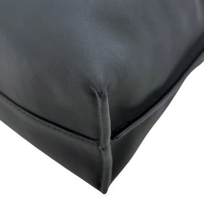 Loewe Drawstring Shoulder Bag Flamenco Clutch Black Logo Leather Napa Calfskin — view 8